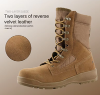Bottes de randonnée tactiques de désert pour hommes, bottes d'entraînement athlétiques respirantes avec semelle extérieure en caoutchouc.
