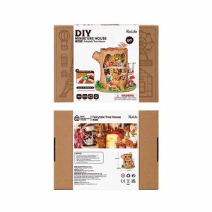 Robotime Rolife DIY Puzzles Kit Juguetes hechos a mano DG179 Fairytale Tree House 3D <span class=keywords><strong>Casa</strong></span> en miniatura <span class=keywords><strong>de</strong></span> madera - Product Image 6