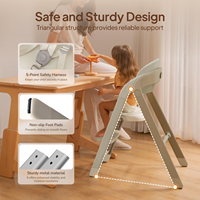Chaise haute pivotante ergonomique et pliable moderne, portable, pour bébé, idéale pour la salle à manger, la cuisine, la chambre et le salon, qualité alimentaire - Offre Spéciale