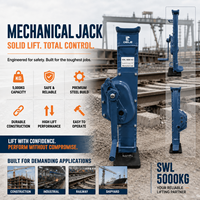 Cric mécanique pour voies ferrées 3t 5t 10t 20T, cric hydraulique pour conteneurs maritimes, cric mécanique à manivelle
