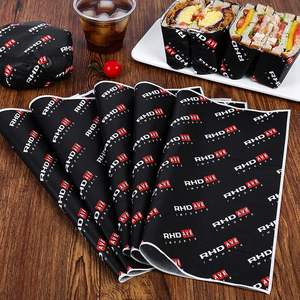 Papel de Envoltura para Alimentos Biodegradable, Resistente a la Grasa, Desechable, con Recubrimiento de PE de Grado Alimenticio, para Sándwiches, Hamburguesas y Empaquetado, con Logotipo Personalizado - Product Image 1