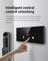 Passerelle intelligente Tuya ZigBee 12,1 pouces avec fonction de musique de fond, commande vocale et contrôle par application pour usage domestique