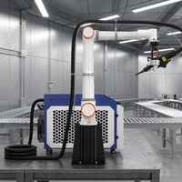 Bras robotisé de soudage au laser, robot collaboratif de soudage industriel
