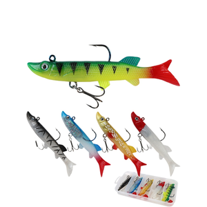 Leurres de pêche durables en <span class=keywords><strong>silicone</strong></span> à coulée lente avec hameçons triples anti-corrosion pour la pêche au poisson-chat, au bar, en eau salée et en eau douce - Product Image 2