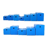 Boîte de rangement en plastique ondulé PP pliable écologique personnalisée, imperméable, empilable, légère, avec velcro et poignée