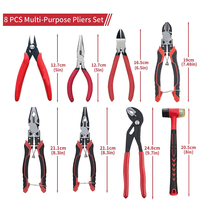 Robuste 142 pièces ensemble de jardinage combinaison outils kit perceuse outil clés outils à main ensemble boîte