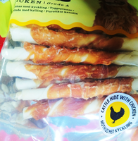 Friandises pour chiens à base de viande : Bâtonnets de viande de poulet séché et de bœuf de qualité supérieure, friandises à mâcher pour la santé dentaire des animaux de compagnie