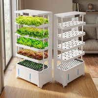 Machine de plantation intelligente Seedafarm, culture hors-sol, hydroponie, système de culture de semis à plusieurs niveaux, ABS, utilisation domestique, arrosage des légumes