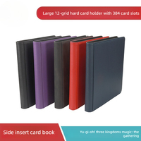 Carpeta de 12 Bolsillos para 384 Tarjetas, de PU Transparente y Rígido, para Tarjetas Coleccionables de Pokémon, Álbum de Almacenamiento de Tarjetas