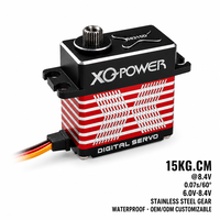 Moteur servo tout métal haute vitesse XQ-POWER XQ-S8215D 15KG sans noyau étanche boîtier aluminium 0.07s 8.4V HV OEM ODM