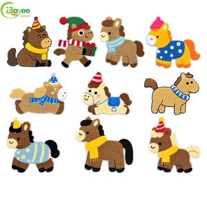 Parches Bordados de Chenilla con Diseño de Caballo Pequeño, Ecológicos, para Planchar en Ropa, Sombreros, Bolsos, Chaquetas, Camisetas, Venta al Por Mayor - Product Image 1