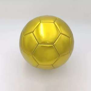 Balón de Fútbol <span class=keywords><strong>Barcelona</strong></span> Dorado Plateado de Alta Calidad Cosido a Máquina en PVC PU Tamaño 4/5 para Adultos y Niños, Entrenamiento y Competición - Product Image 4