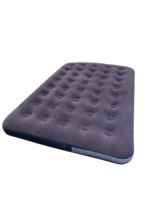 Matelas de camping intérieur et extérieur, style moderne, bleu floqué, lit gonflable