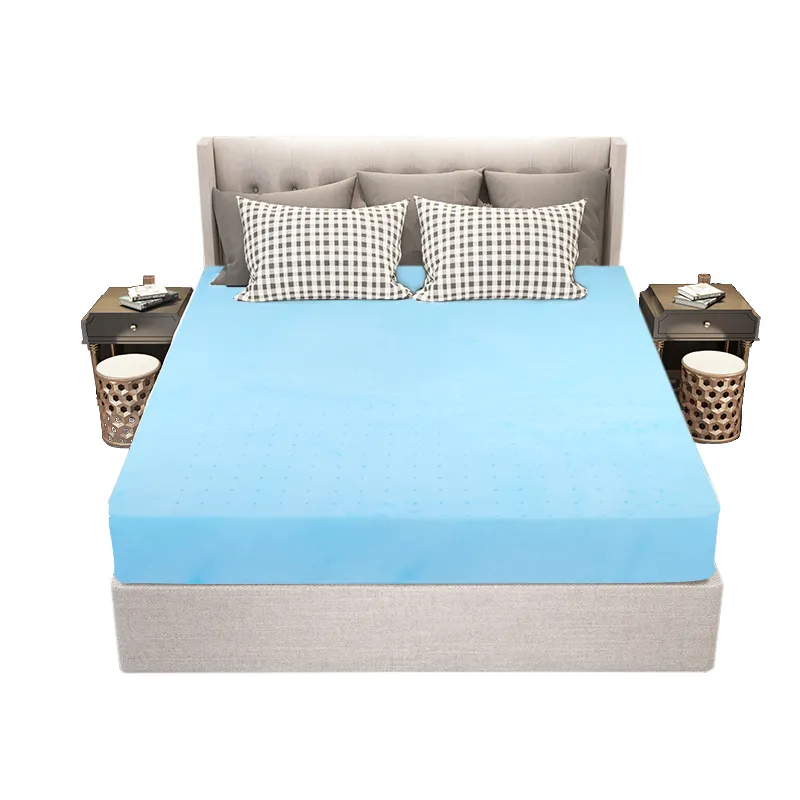 Großhandel High Density Queen King Size Cool Gel Memory Foam Belüftete Bett matratze Topper Cooling Matratze Pad