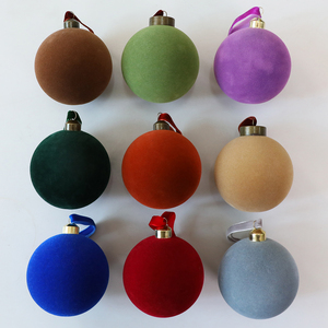 Palline di <span class=keywords><strong>Natale</strong></span> Floccate da 6 cm All'ingrosso, Nuove Palline Decorative Creative con Motivo Speciale 2026, Disponibili in Magazzino - Product Image 2
