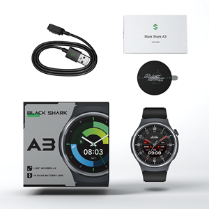 สมาร์ทวอทช์ New Black Shark A3 หน้าจอ TFT 1.53 นิ้ว ความละเอียด 360*360 กันน้ำ 3ATM แบตเตอรี่ 350mAh ใช้งานได้นาน 14 วัน พร้อมฟังก์ชั่นตรวจสุขภาพและติดตามการออกกำลังกาย - Product Image 6