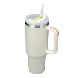 Nouveauté 40Oz Adventure Quench 18/8 Gobelet de voyage enduit de poudre sous vide avec poignée et paille Logo personnalisé - Product Image 4