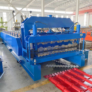 Double Layers <strong>Tile</strong> <strong>Making</strong> <strong>Machine</strong> Roll Former and Bearing Components Roofing <strong>Tile</strong> Sheets <strong>Making</strong> Wall Panel Roll Forming <strong>Machine</strong> - Product Image 3