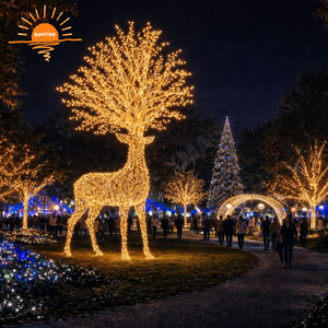 Lumière de nuit à motif de conception festivale, meilleurs éclairages de vacances, éclairage paysager pour grands centres commerciaux, lumière de motif de Noël - Product Image 5