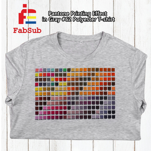 100 % Polyester Unbedruckte Hemden graues Farb-T-Shirt auf Lager Damen Herren Rundkragen Sublimations-T-<span class=keywords><strong>Shirts</strong></span> für individuelles Design - Product Image 3