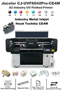 Machine d'impression UV à plat CE4M à 4 têtes, fabrication chinoise, prix bas, pour coques de téléphone, bouteilles, golf, avec circulation d'encre blanche - Product Image 3