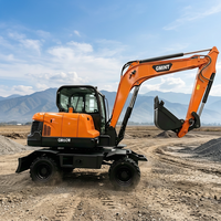 Excavator Roda Kecil 6 Ton Sebagai Excavator Bucket Wheel dengan Harga Murah untuk Dijual