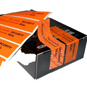 Customized Tamper Evident Warranty Void <b>Sticker</b> with Serial Number Packaging Labels Warranty Seal Broken if Removed - Product Image 2