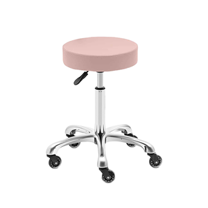 Taburete de <span class=keywords><strong>Laboratorio</strong></span> Plegable Portátil Ajustable Moderno de Cuero Sintético XINCHAO, Taburete de Pedicura con Ruedas Grandes y Rotación de 360 Grados - Product Image 1