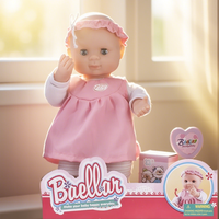 Nouvelle poupée interactive musicale en vinyle de 12,5 pouces avec fonction baiser, fonctionne sur piles, pour enfants, avec accessoires fonctionnels de qualité