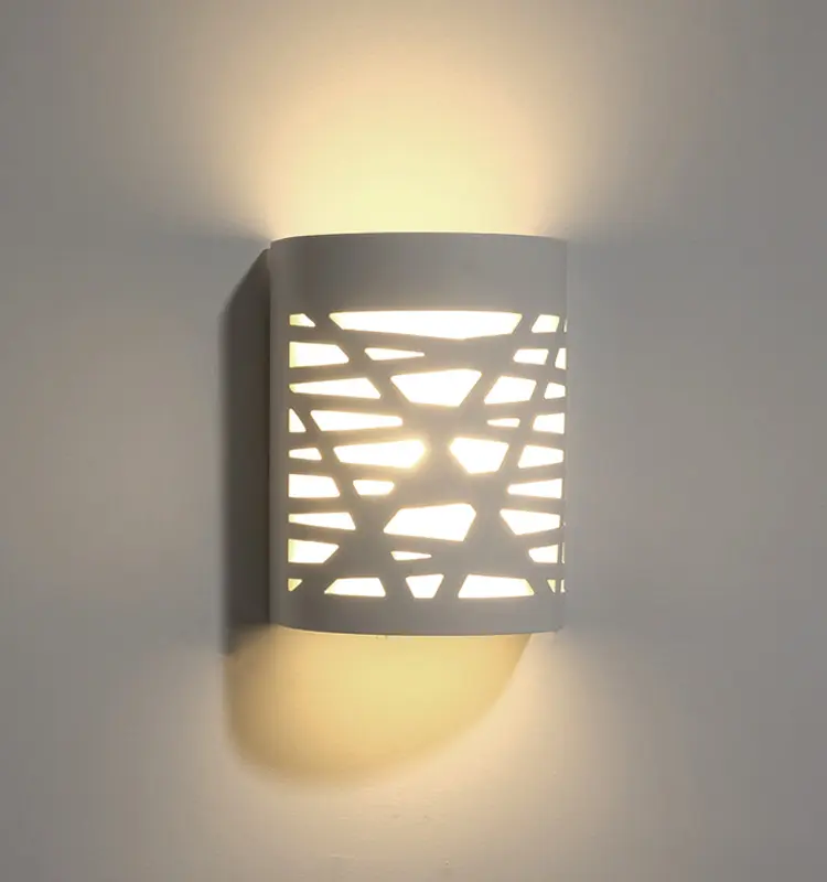 Interior Gesso Luz Lanterna LED G9 Design Moderno Lâmpada de Parede de Gesso para Casa e Hotel Banheiro, Sala, Quarto, Corredor