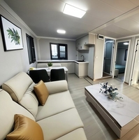 Casa Contenedor Prefabricada Expandible Estándar Europeo, Casa Modular Móvil Prefabricada de 20 pies y 40 pies para Estudio en el Patio Trasero