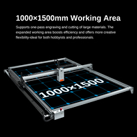 Graveur laser de grande taille 1000*1500mm K1 60W Plus, machine de découpe laser haute puissance DIY avec pompe à air pour le bois