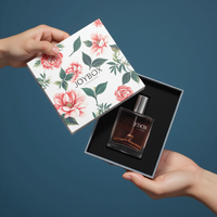 JOYBOX Boîte en carton à tiroir en papier personnalisable de luxe pour emballage de cadeau de parfum cosmétique avec impression de stratification mate