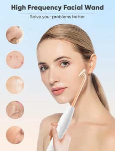 Mesin tongkat terapi kulit portabel, alat genggam elektrik frekuensi tinggi untuk pijat jerawat, peremajaan kulit, pengurang kerut - Product Image 2