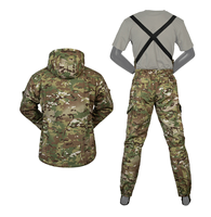 Combinaison GORKA en polaire camouflage DFG01 pour l'extérieur, hiver, chaude, épaisse, résistante, imperméable, pour homme, personnalisable et en stock.