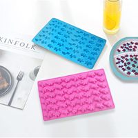 Mini Dinosaurier Silikon Candy Mold Antihaft Dragon Gummibärchen Tablett mit Tropfer für Schokoladen gelatine oder Kuchen Dekorationen