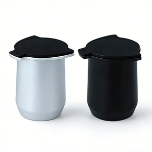 ถ้วยชงกาแฟอะลูมิเนียมหรูหราแบบกำหนดเองได้ พร้อมฝาปิดอย่างดีสำหรับถ้วยขนาดเล็ก ใช้สำหรับนมสดสำหรับกาแฟครอบครัว - Product Image 4