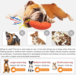 Nuevo juguete para perros con voz para mascotas, palo de molienda para ácaros, simulación resistente a mordeduras, perro caliente, salchicha asada, juguete para mascotas - Product Image 3