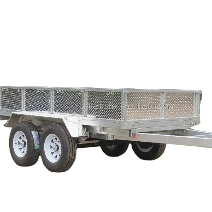 NEW light weight dual axle hydraulic tipping full welding aluminum box trailer