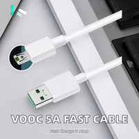 Kabel Data USB V8 Model Micro-USB 1m Bahan PVC Pengisian Cepat Vooc 5A untuk Ponsel Android Baru, Smart Watch, dan Earphone Pabrik