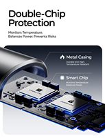 Câble répartiteur USB-C LISEN à charge rapide 140W avec puce E-Marker et cordon en silicone liquide pour Samsung S25 S24, ordinateur portable, tablette, bureau