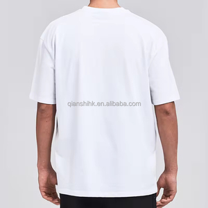เสื้อยืดดีไซเนอร์แบรนด์ดังประจำฤดูร้อนปี 2025 ขายส่ง เสื้อยืดผ้าฝ้ายเรียบ เสื้อยืดคอตตอนเนื้อหนา คอกลม เสื้อยืดเปล่าสำหรับผู้ชาย - Product Image 3