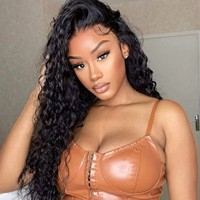 Perruque frontale 360 Full Lace sans colle, invisible, HD, en cheveux Remy authentiques brésiliens vierges, conçue pour les femmes afro-américaines