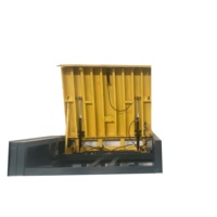 Niveleur de quai pneumatique de style industriel avec coussin d'air, rampe de quai, plateforme de chargement en acier pour chariot élévateur, écran pliable, commande à un bouton