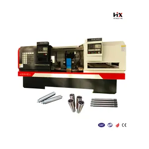 Source Factory Dual Twin Double head torno cnc HX-1850-60 tornio cnc a due teste con controllo GSK/KND per metallo