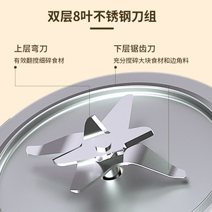 Ruiben High Power Blender 731U 1.2L Multifunctional Soy Milk Maker Electric Automatic Household Food Processor - Product Image 2