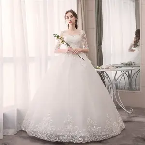 Gorgeous Lace Mesh Wedding Gown Dresses Exquisite Handmade Lace Wedding Dresses Ball Gown