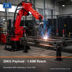 Robot de Soldadura Industrial BORUNTE, Robot de Soldadura MIG de 6 Ejes, Cobot de Soldadura con Alcance de 1.85M y Carga Útil de 20KG para Soldadura de Estructuras de Acero - Product Image 2