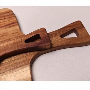 Acacia <b>Wood</b> Cutting Board With Handle Rectangle Shape Solid <b>Wood</b> Kitchen Chopping <b>Block</b> For Household Use - Product Image 2