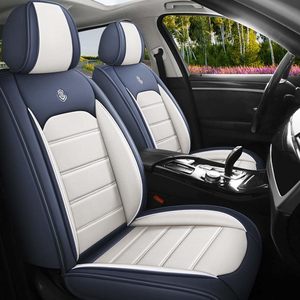 Ensemble complet de housses de siège de voiture universelles en cuir PVC de luxe, accompagnées de housses de coussin de siège de voiture, ainsi que d'accessoires de voiture - Product Image 1